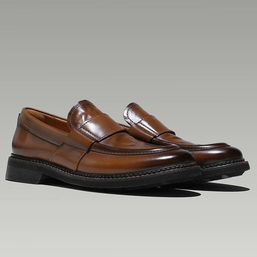 Calveto Patent Leather Handmade Loafers