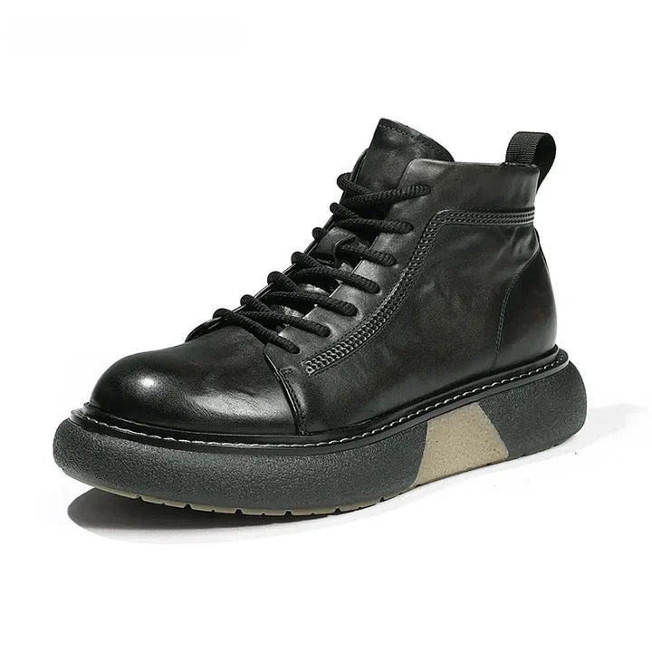 Calveto Leather Martin Thermal Fashion Luxury Men's Boots