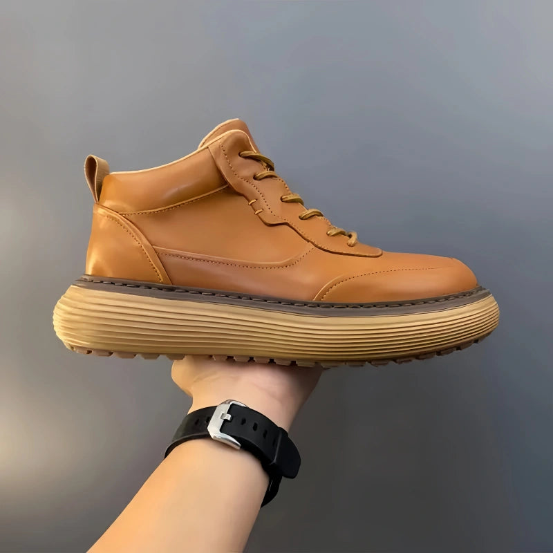 Calveto Handmade Retro Luxury Horsehide Boot