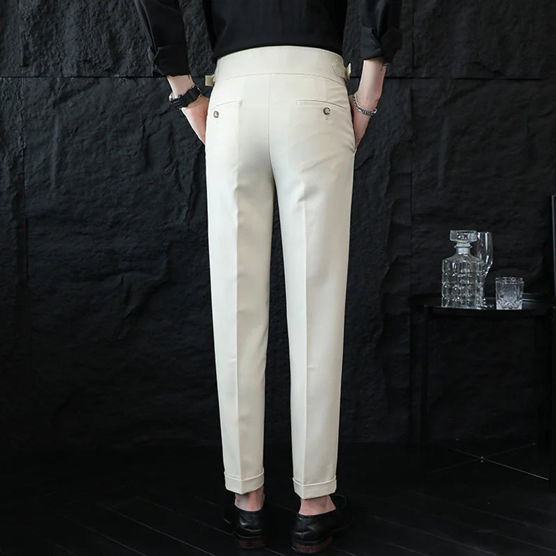 Calveto British Style Business Gentleman Suit Pants