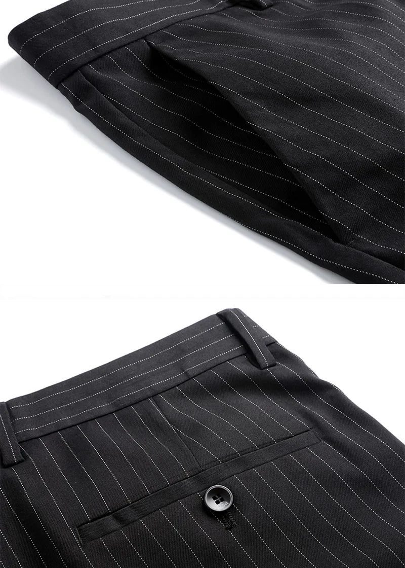 Calveto High-end Pendant Striped Dress Pants
