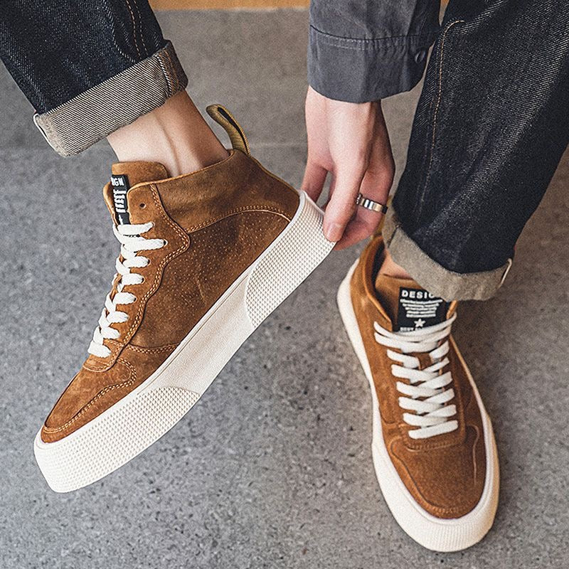 Calveto Handmade Retro Boots Fashion Casual Shoes