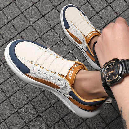 Calveto Retro Casual Sneakers for Sports | Breathable Hollow-out Design