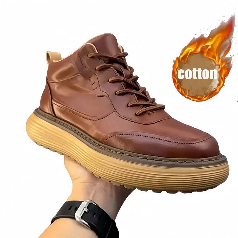 Calveto Handmade Retro Luxury Horsehide Boot