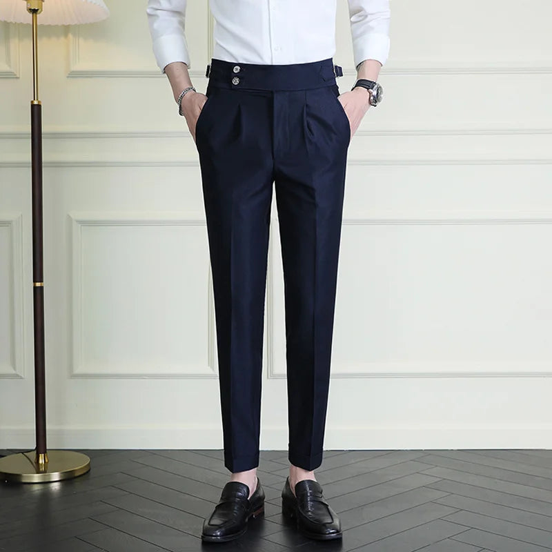 Calveto British Style Business Gentleman Suit Pants