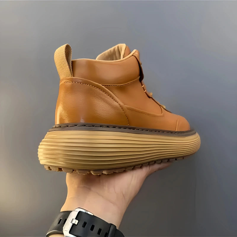 Calveto Handmade Retro Luxury Horsehide Boot