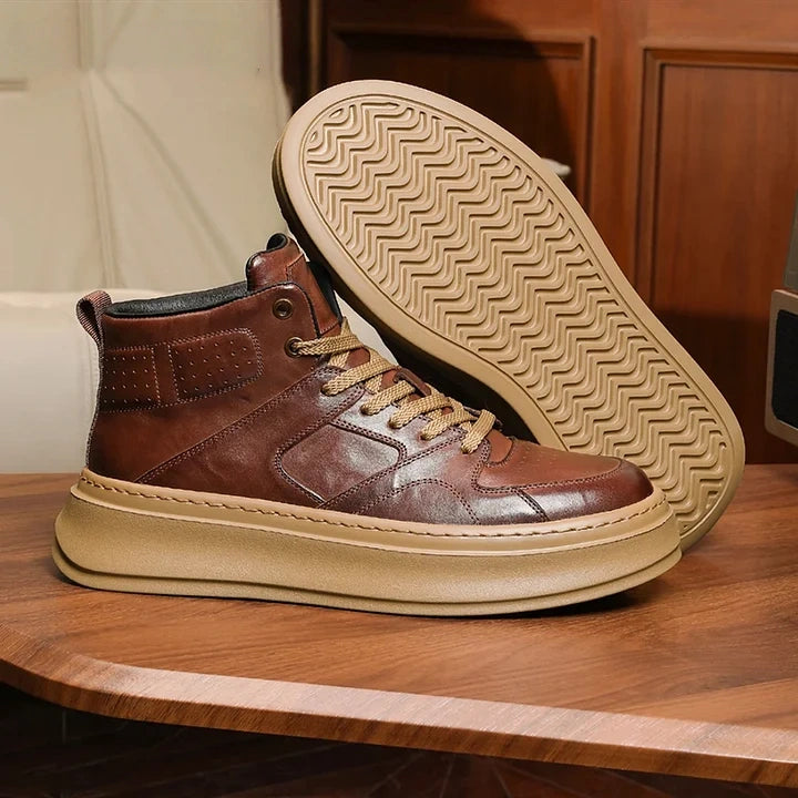 Calveto Vintage Luxury Martin High Top Casual Boots