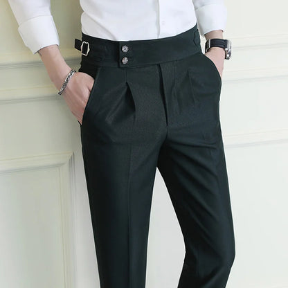 Calveto British Style Business Gentleman Suit Pants