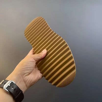 Calveto Handmade Retro British Style Horsehide Ankle Boot