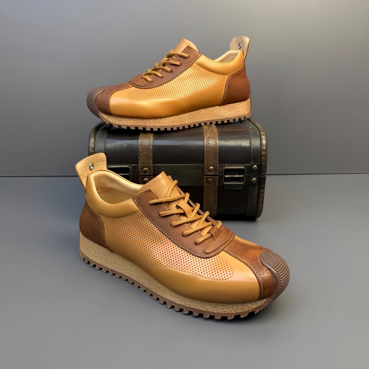 Retro Casual Sneakers with Hollow-Out Design for Summer | Premium Breathable Technology