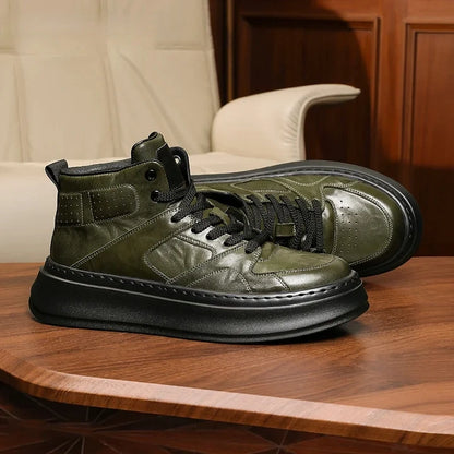 Calveto Vintage Luxury Martin High Top Casual Boots