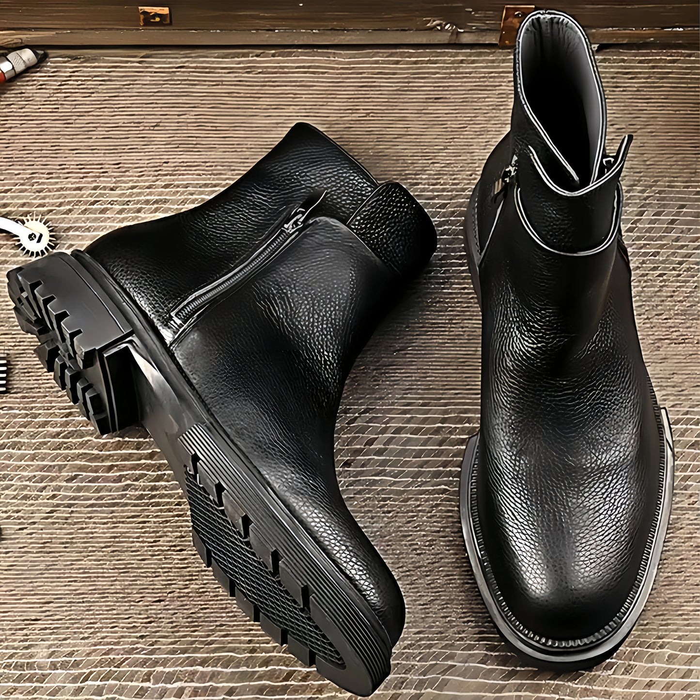 Calveto Chelsea Boots British Retro Martin Boots
