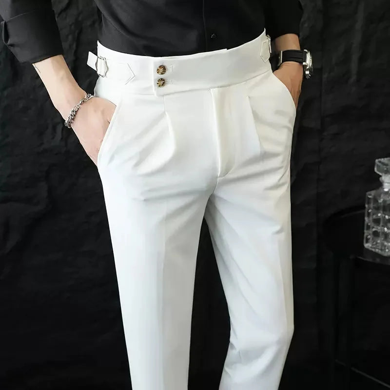 Calveto British Style Business Gentleman Suit Pants