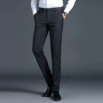 Calveto High-end Pendant Striped Dress Pants