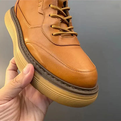 Calveto Handmade Retro Luxury Horsehide Boot