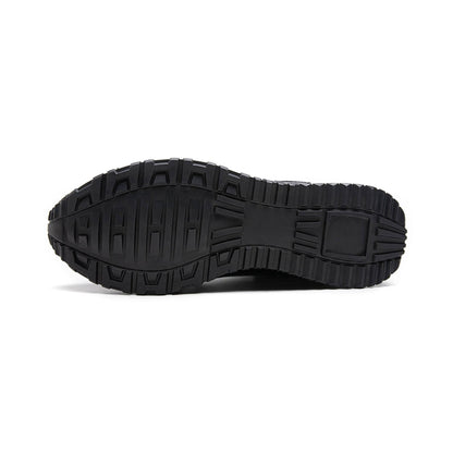 Crafton Heritage Men's Premium Croc-Embossed Running Shoes - Breathable Soft Sole Business Casual