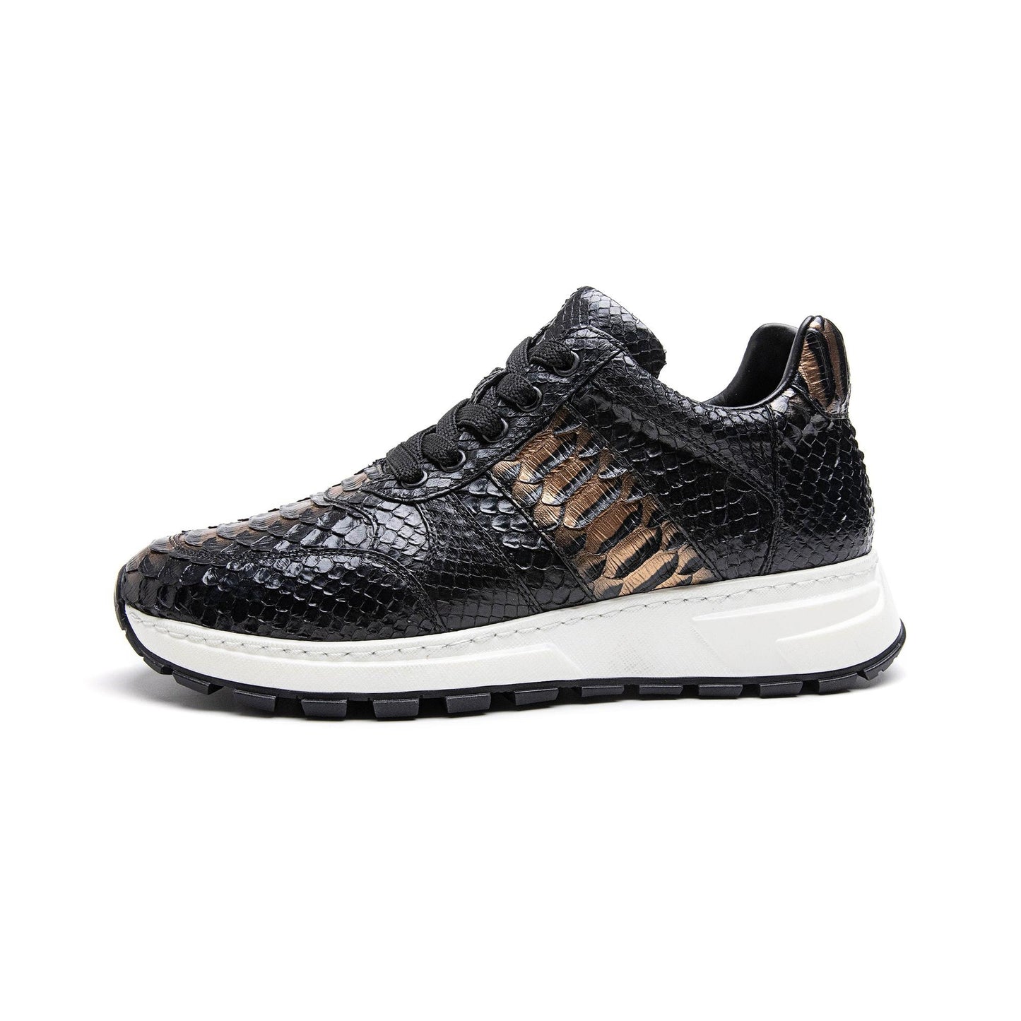 Crafton Heritage Men's Python-Embossed Breathable Sneakers - Summer Anti-Slip Casual Running Shoes
