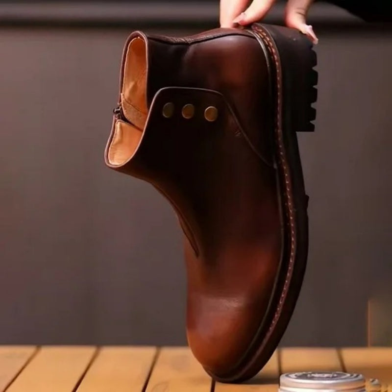 Calveto Fashion Leisure Retro Trend British Boots