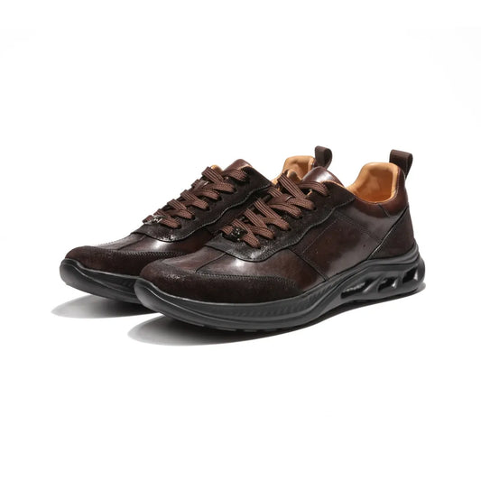 Crafton Heritage Men's Handcrafted Luxury Casual Jogging Shoes - Stylish Versatile Low-Top, Breathable & Comfortable