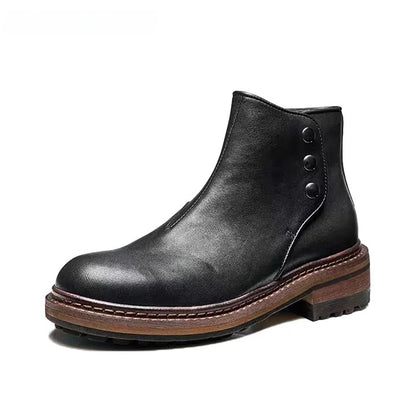 Calveto Fashion Leisure Retro Trend British Boots