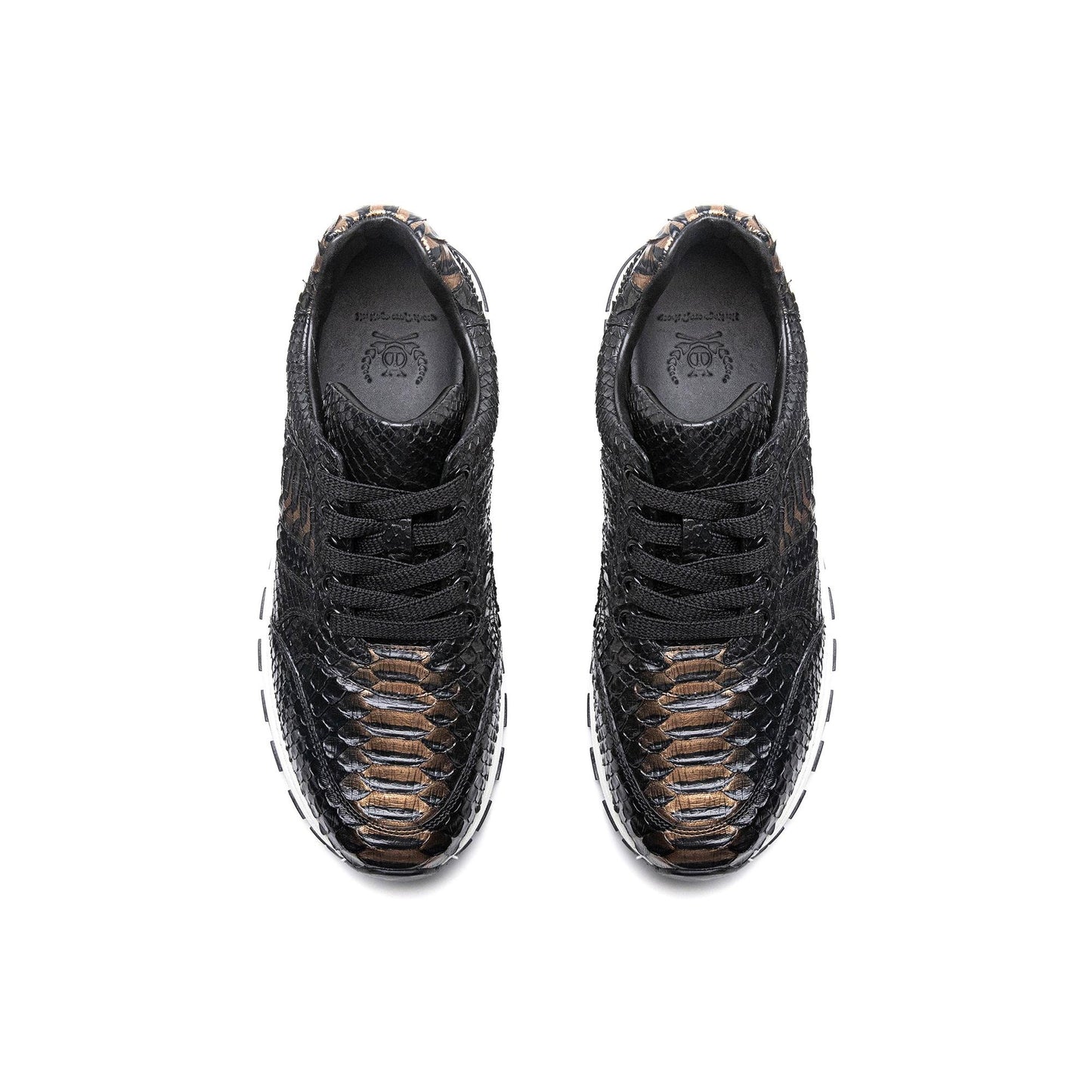 Crafton Heritage Men's Python-Embossed Breathable Sneakers - Summer Anti-Slip Casual Running Shoes