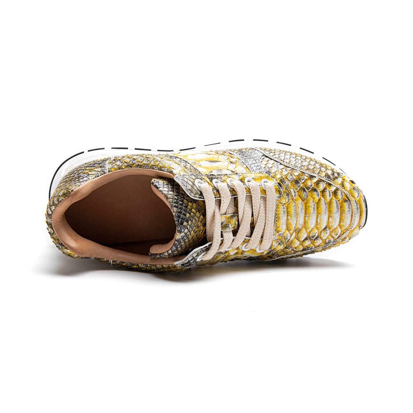 Crafton Heritage Men's Python-Embossed Breathable Sneakers - Summer Anti-Slip Casual Running Shoes