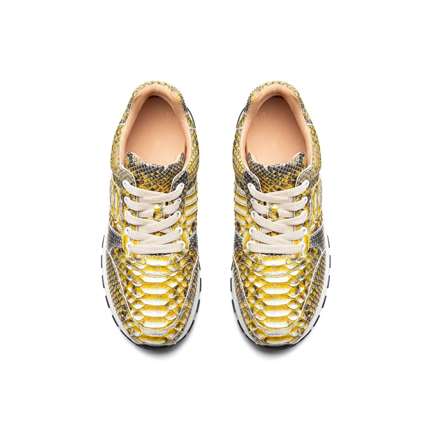 Crafton Heritage Men's Python-Embossed Breathable Sneakers - Summer Anti-Slip Casual Running Shoes