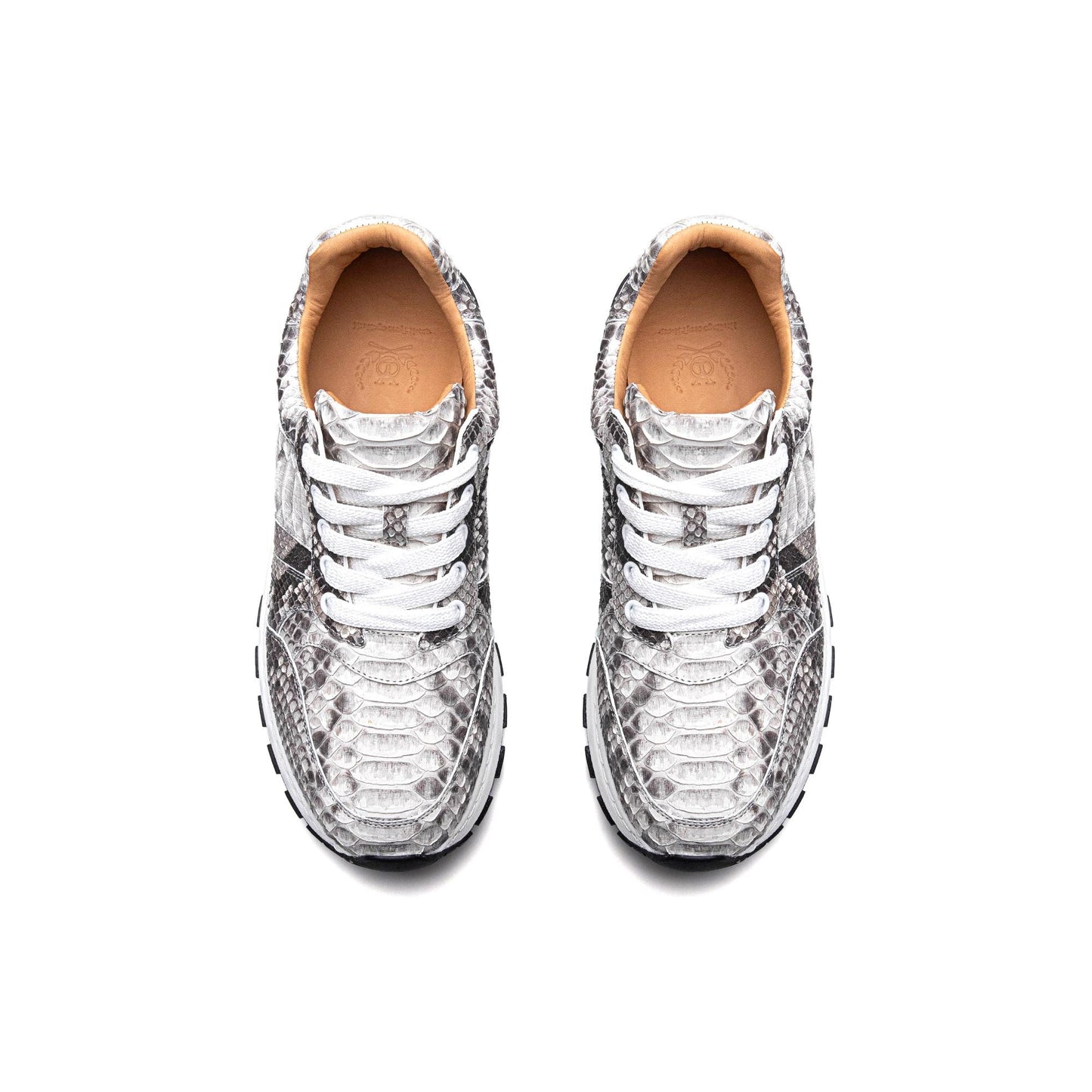 Crafton Heritage Men's Python-Embossed Breathable Sneakers - Summer Anti-Slip Casual Running Shoes