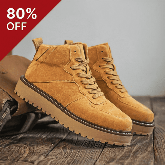 ⏰【80% OFF】🔥 Calveto Handmade Retro British Martin Boots|Versatile Leather Boots for Men
