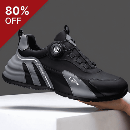 Zapatillas Calveto Chunky de piel flor para hombre | Diseño con hebilla giratoria