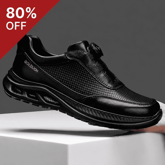 Zapatillas informales Calveto de piel flor para hombre | Zapatos transpirables de lujo para un estilo de vida activo